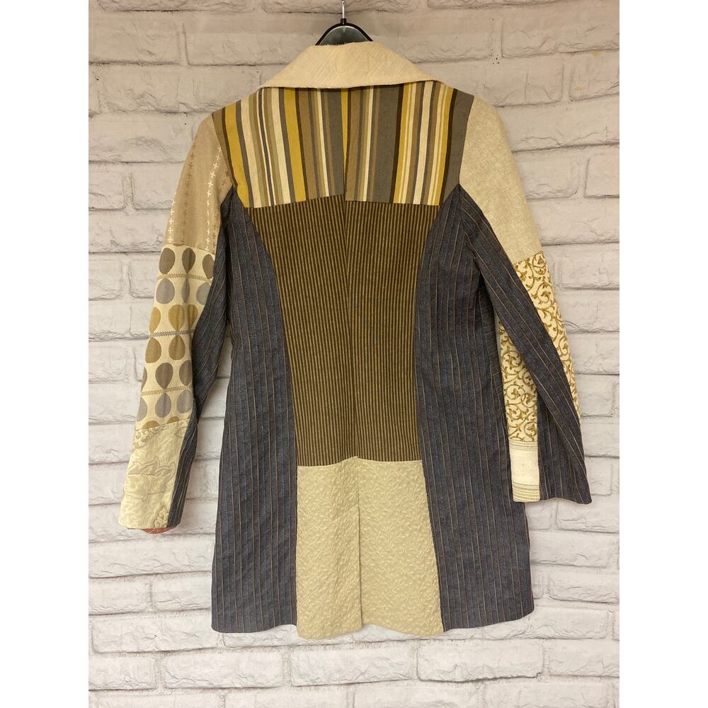 Vintage Patchwork Blazer Jacket Small - image 2